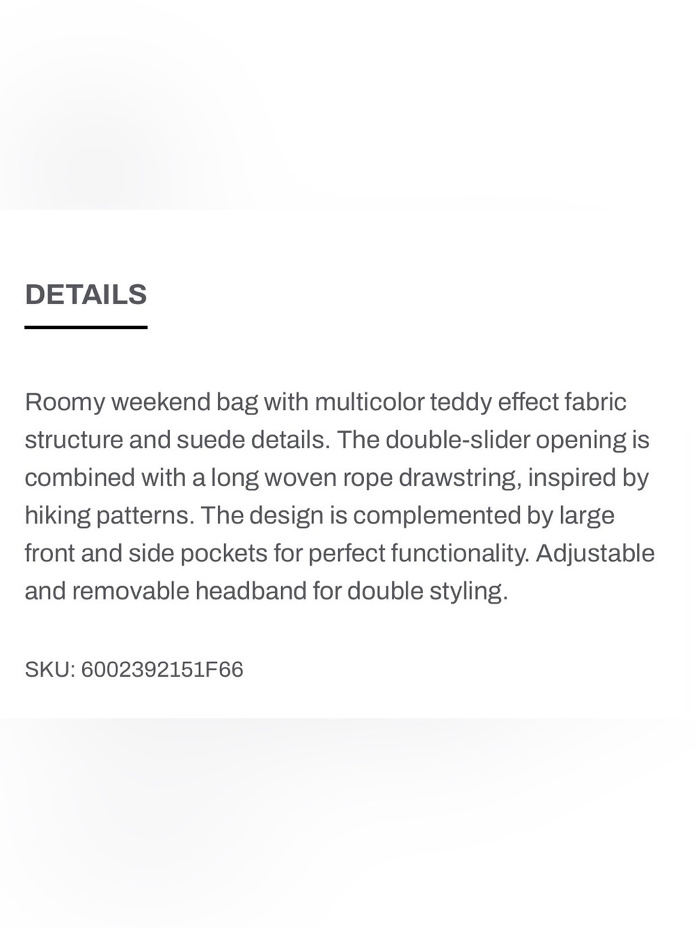 NWT Flower Mountain Weekend Bag in Tan-Multicolor - Picture 6 of 6